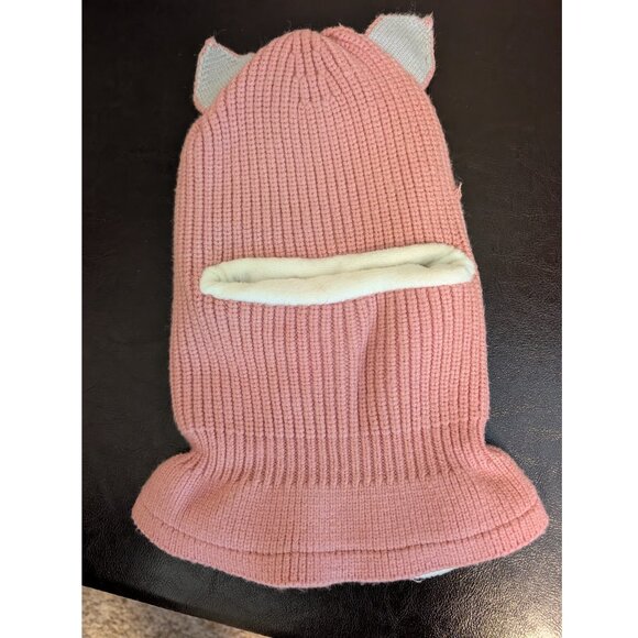 Cat Ear Toddler Knitted Beanie with Face Cover (FREE WHEN BUNDLED!) - Picture 2 of 4